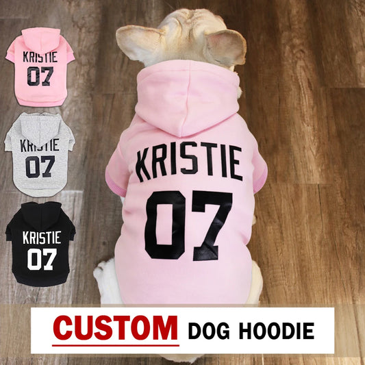 Max Dog Hoodies Large Personalized Pet Name XS-6XL