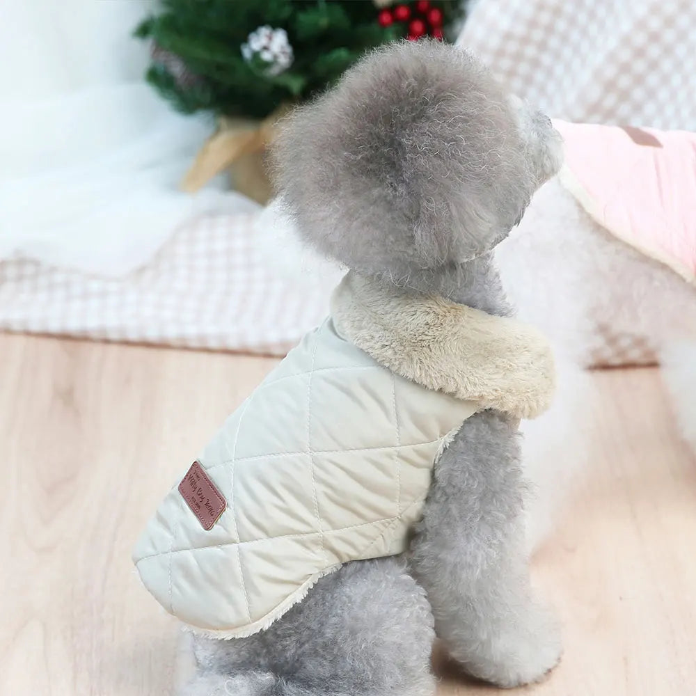 Max Warm Dog Clothes Winter Fur Collar