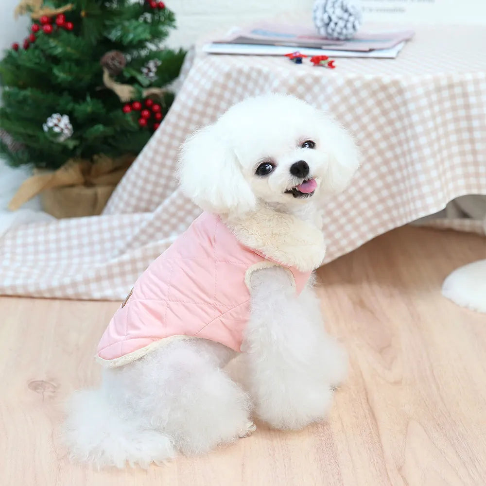 Max Warm Dog Clothes Winter Fur Collar