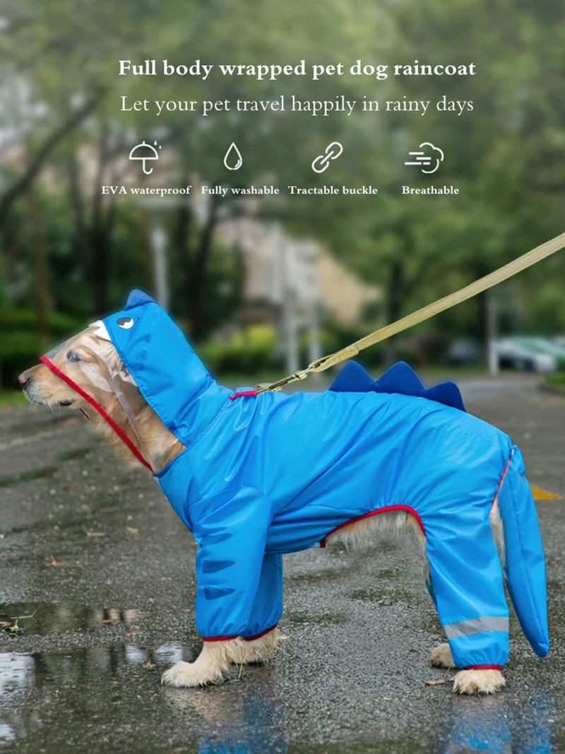 Max Dog Raincoat Waterproof Dogface Large Dog