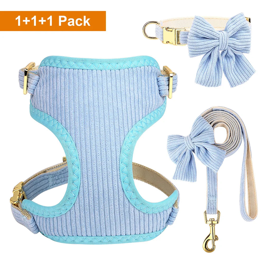 Bella Cat Collar Harness Leash Set Mesh Breathable